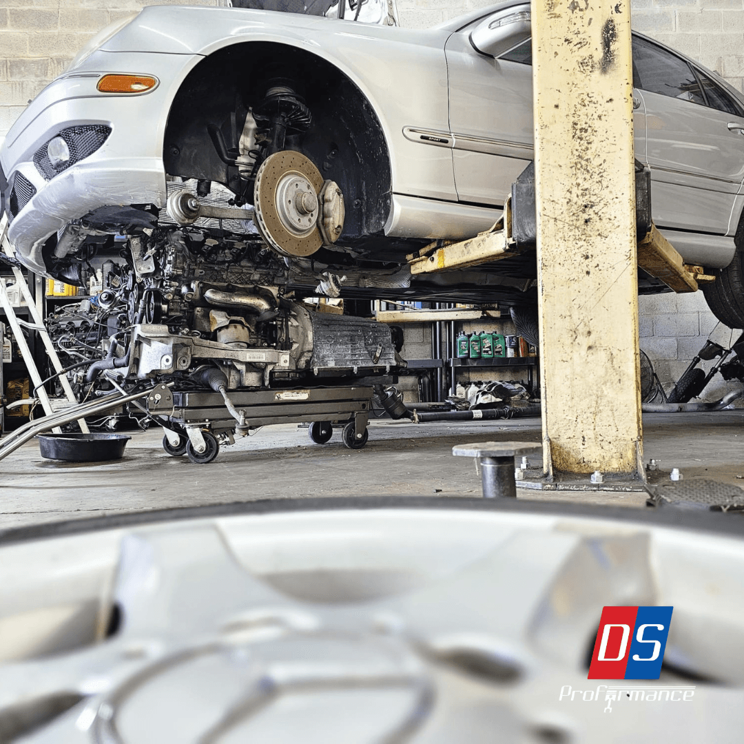 Mercedes engine removal process at DS Proformance Mercedes engine removal process at DS Proformance